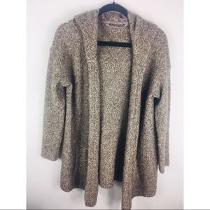 Athleta large open front Cardigan hooded